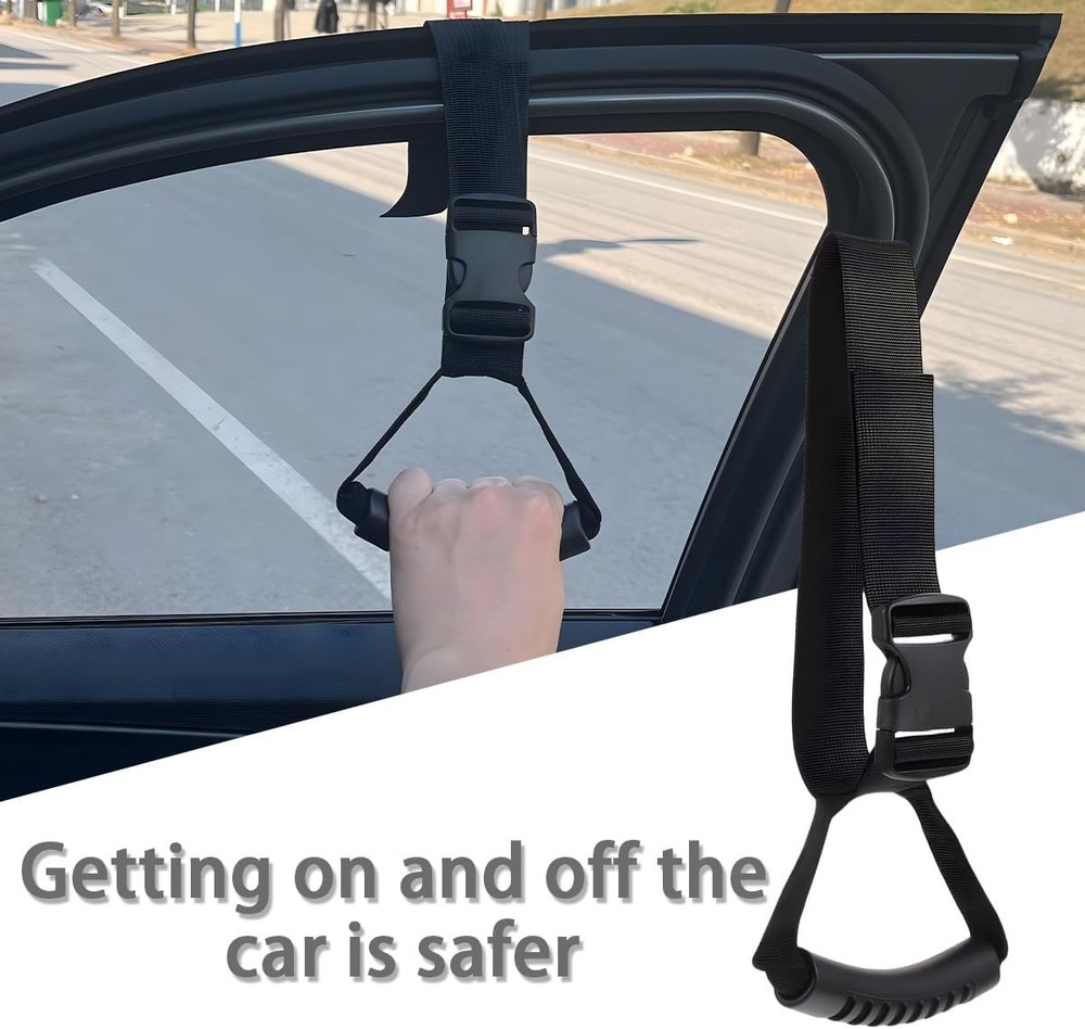 2PCS Car Grab Handle for Elderly Disabled, Adjustable Auto Safety Handle Standin