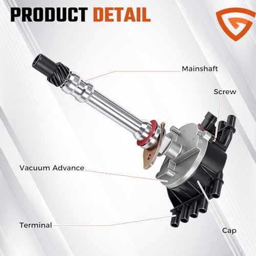 Complete HEI Ignition Distributor 65K High Voltage Coil Compatible with Chevy
