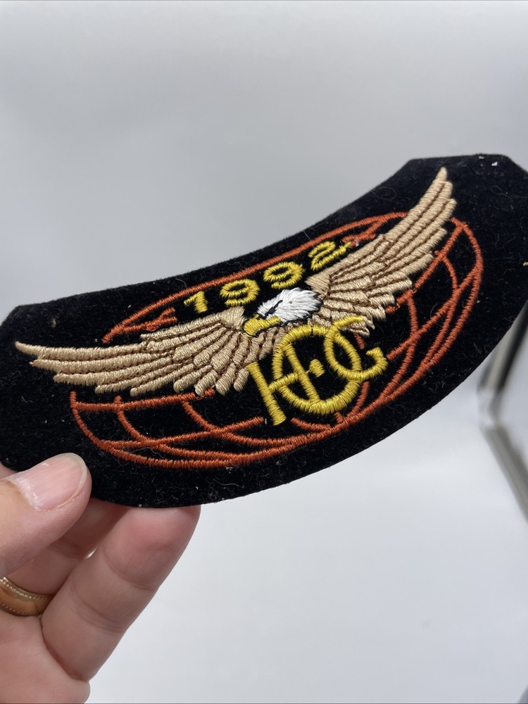 1992 Harley Owners Group (H.O.G.) Membership Patch Bald Eagle Harley Davidson