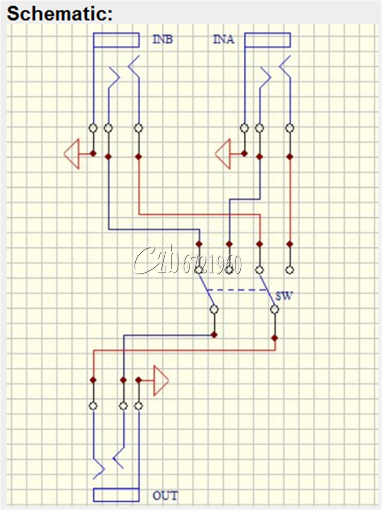 Audio Switch Board 3.5MM Audio Input A B Two Group Switch Select Input Output
