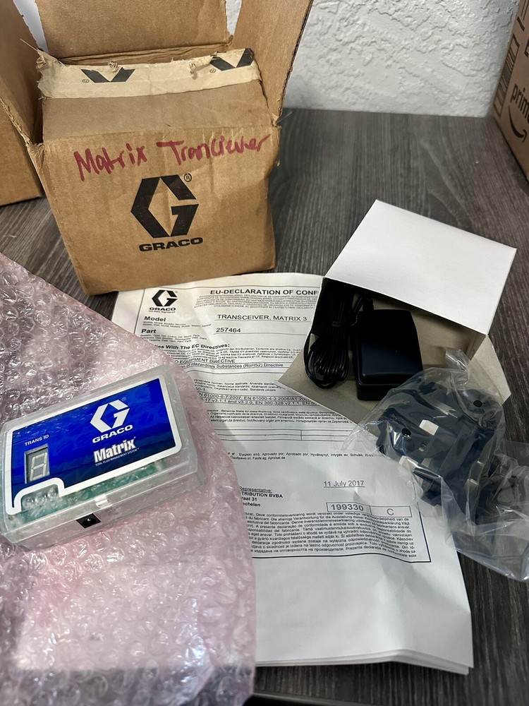Graco Transceiver, Mateix 3 257464 W/ Universal Power Adapter (NIM)