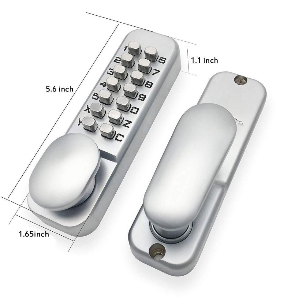 Waterproof Mechanical Digital Door Gate Lock Button Keypad Keyless Code Set ╏