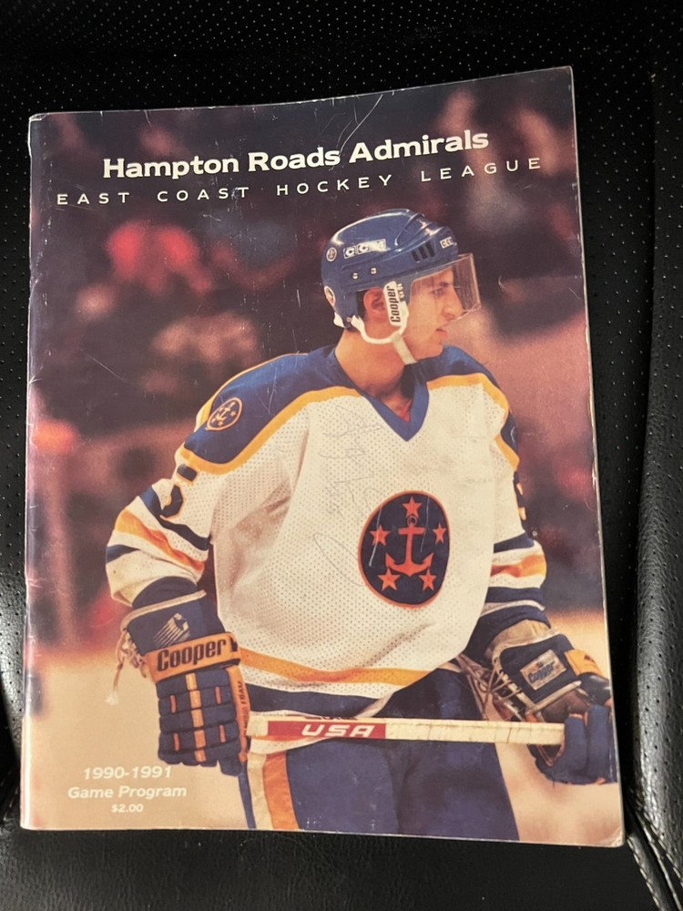 1990-91 Hampton Roads Admirals Program w/Autographs