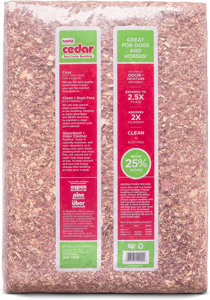 Red Cedar Pet Bedding 24L