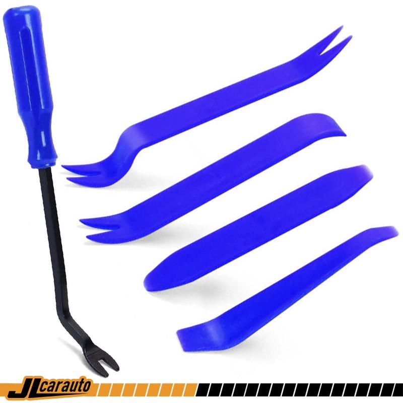 5pcs Car Panel Trim Removal Tool Kit, Auto Door Window Fastener Remover Pry Set