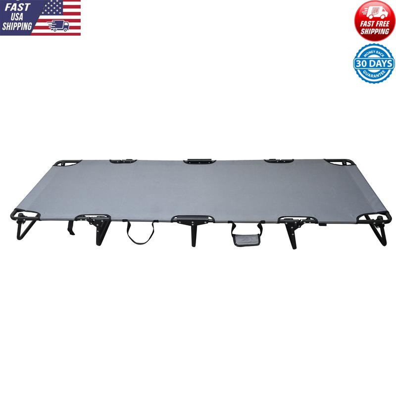 Folding Camping Cot Portable Lightweight Sleeping Bed Traveling Easy Setup Cot