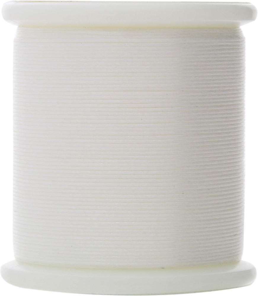 Nylon Beading Thread, White, 100% Nylon, 330TEX, 50M / 55Yds Spool