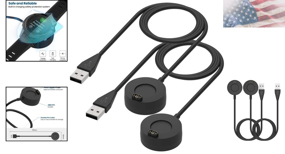 High-Efficiency 2-Pack Garmin Charging Dock with Safety Voltage Regulator