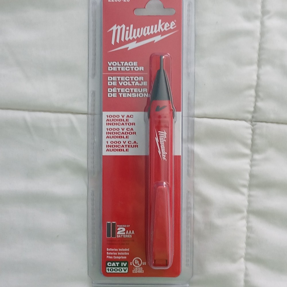 Milwaukee Voltage Detector, Red/Black New In Package