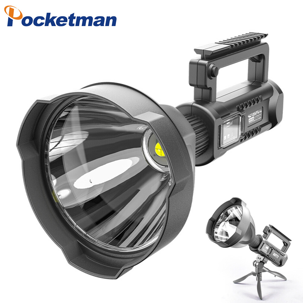 200000LM P70 LED Flashlight Work Light USB Rechargeable Searchlight 4 Modes