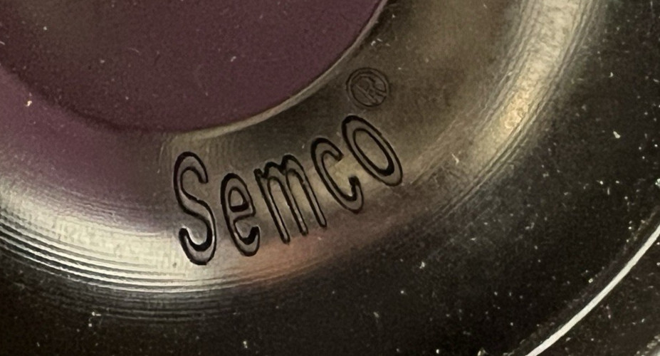 (100) SEMCO P-PLUNGER PLUNGERS 220252 BLACK PLASTIC