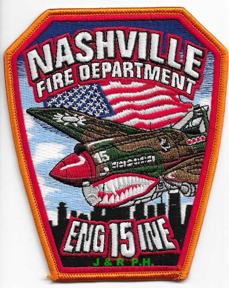 Nashville  Engine - 15, Tennessee (4" x 5" size) fire patch