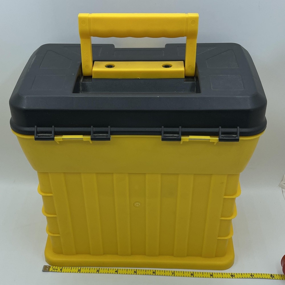 Plastic Tool Storage Organizer Box 4 Drawer Utility Craft Case Handle Portable
