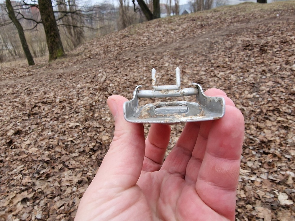 WW2 Original German Buckle Front Item Relic.