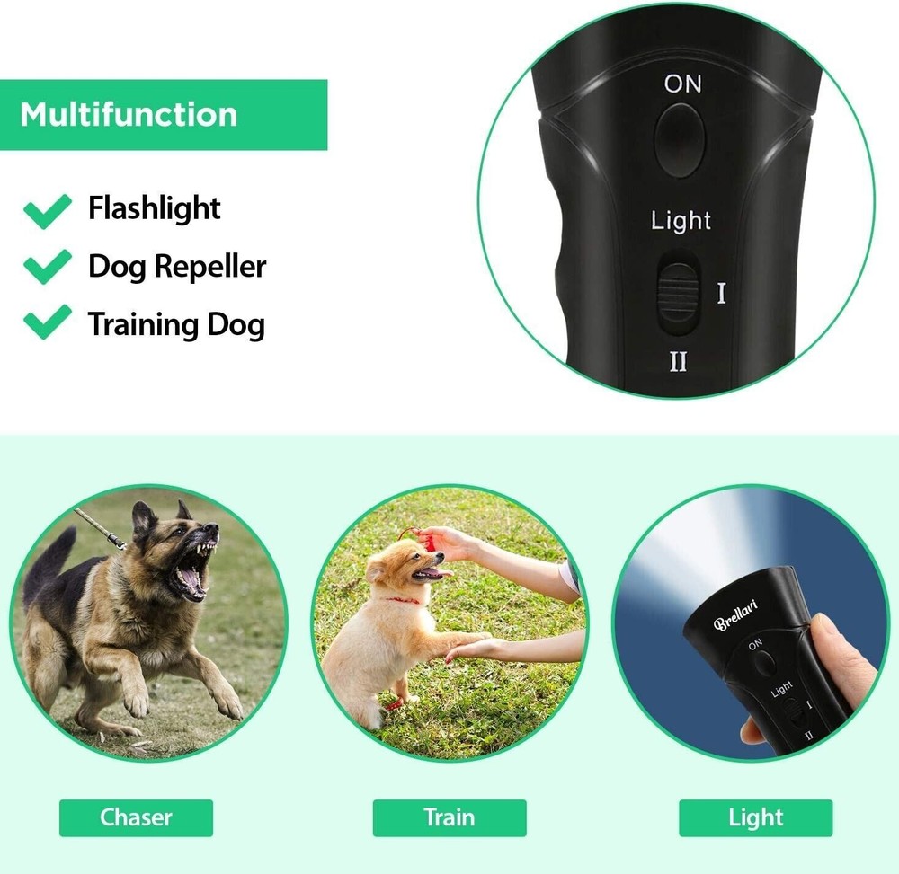 2pcs Ultrasonic Anti-Bark Dog Training Device Stop Barking Control Gentle Stop