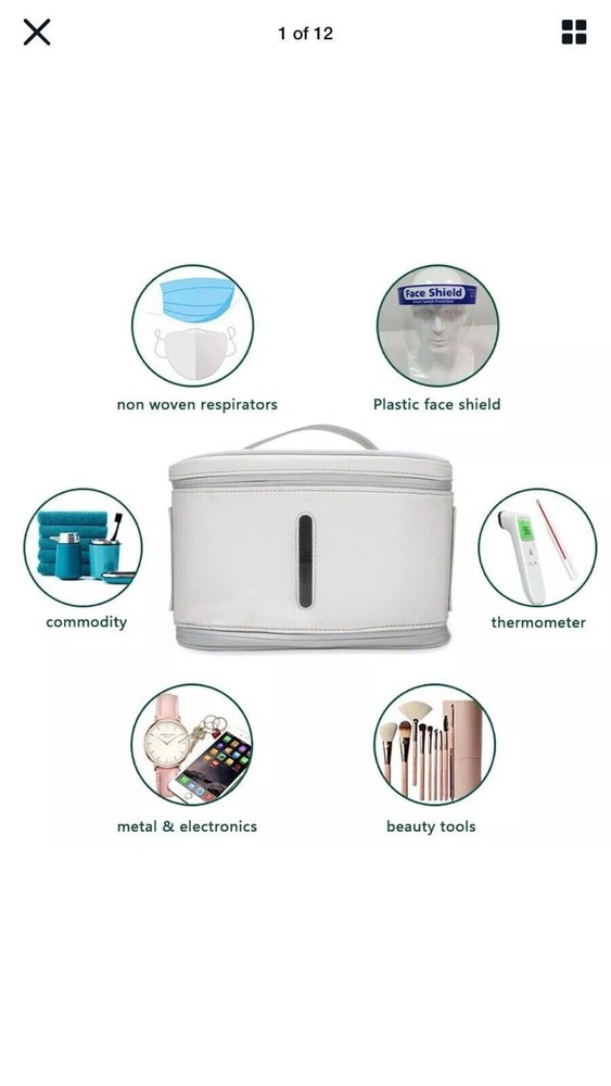 UV LED Smart Light Sanitizer box Bag with UVC LEDs