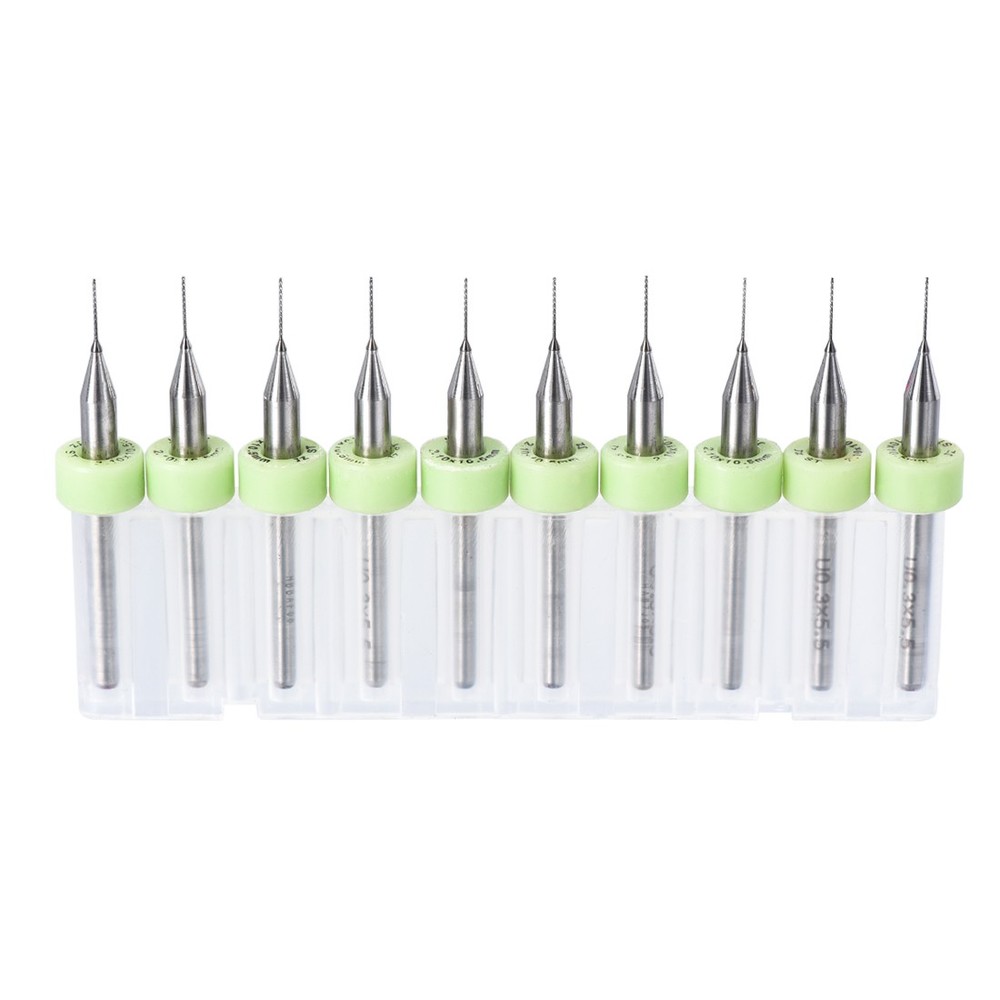 0.3mm Engraving Circuit Board Micro PCB Drill Bits Carbide CNC 10pack