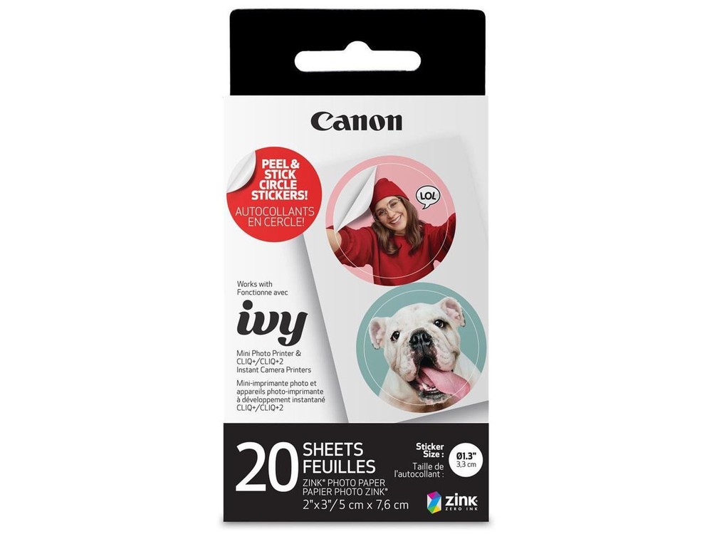 Canon ZINK Pre-cut Circle Sticker Pack