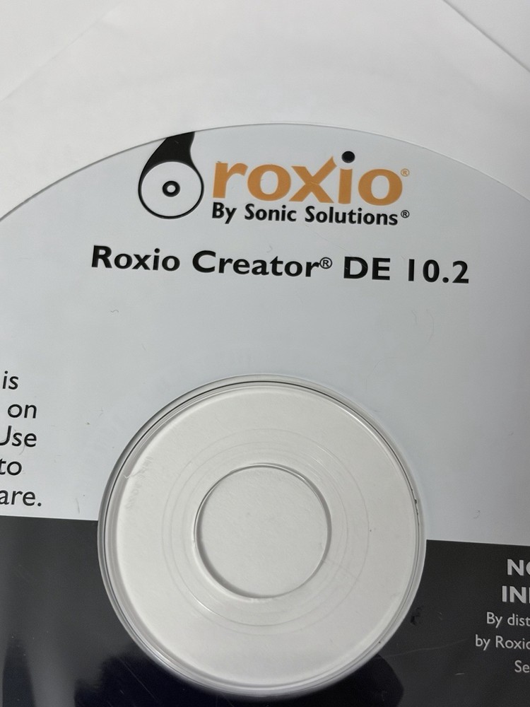 NEW Roxio Creator DE 10.2 Installation Software CD (2008) by:Sonic Solutions