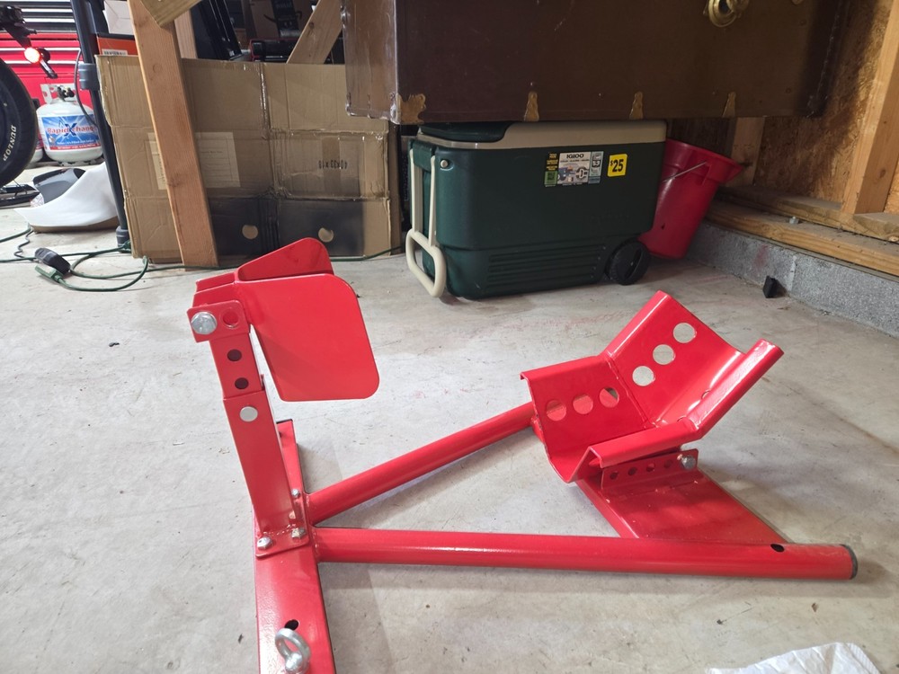 motorcycle front wheel chock stand
