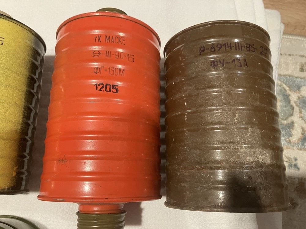 Soviet gas mask filters