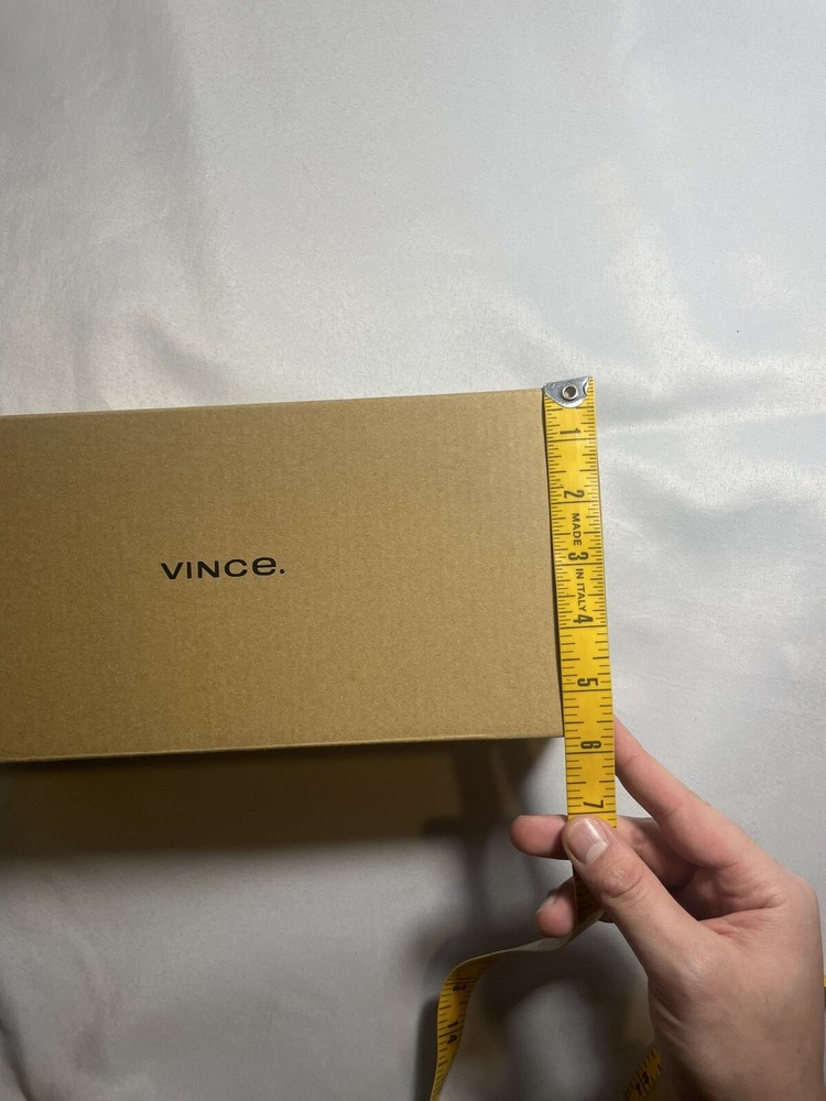 Vince Brown Empty Shoe 12x5.5x4” ” Box Drawstring Dust Bag Logo Tissue Inserts