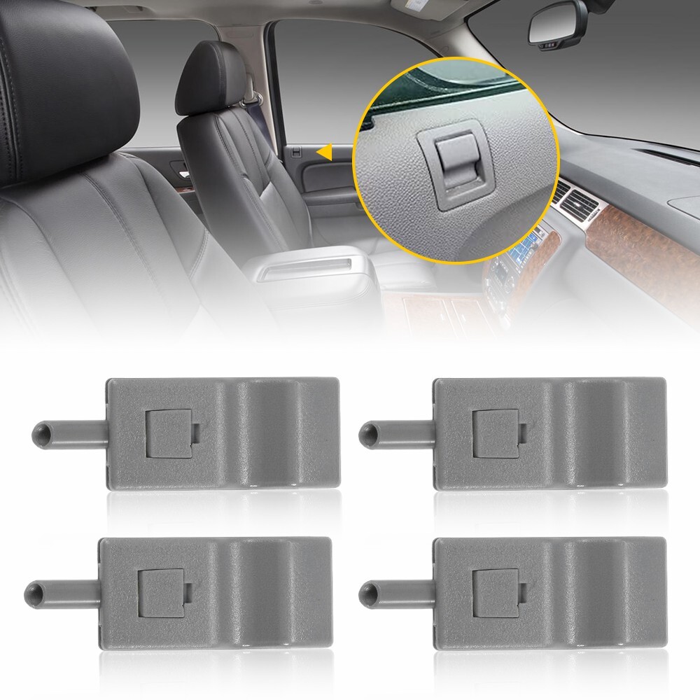 4PCS Door Lock Knobs Front/Rear for 2007-2013 Chevy Silverado GMC Yukon Escalade