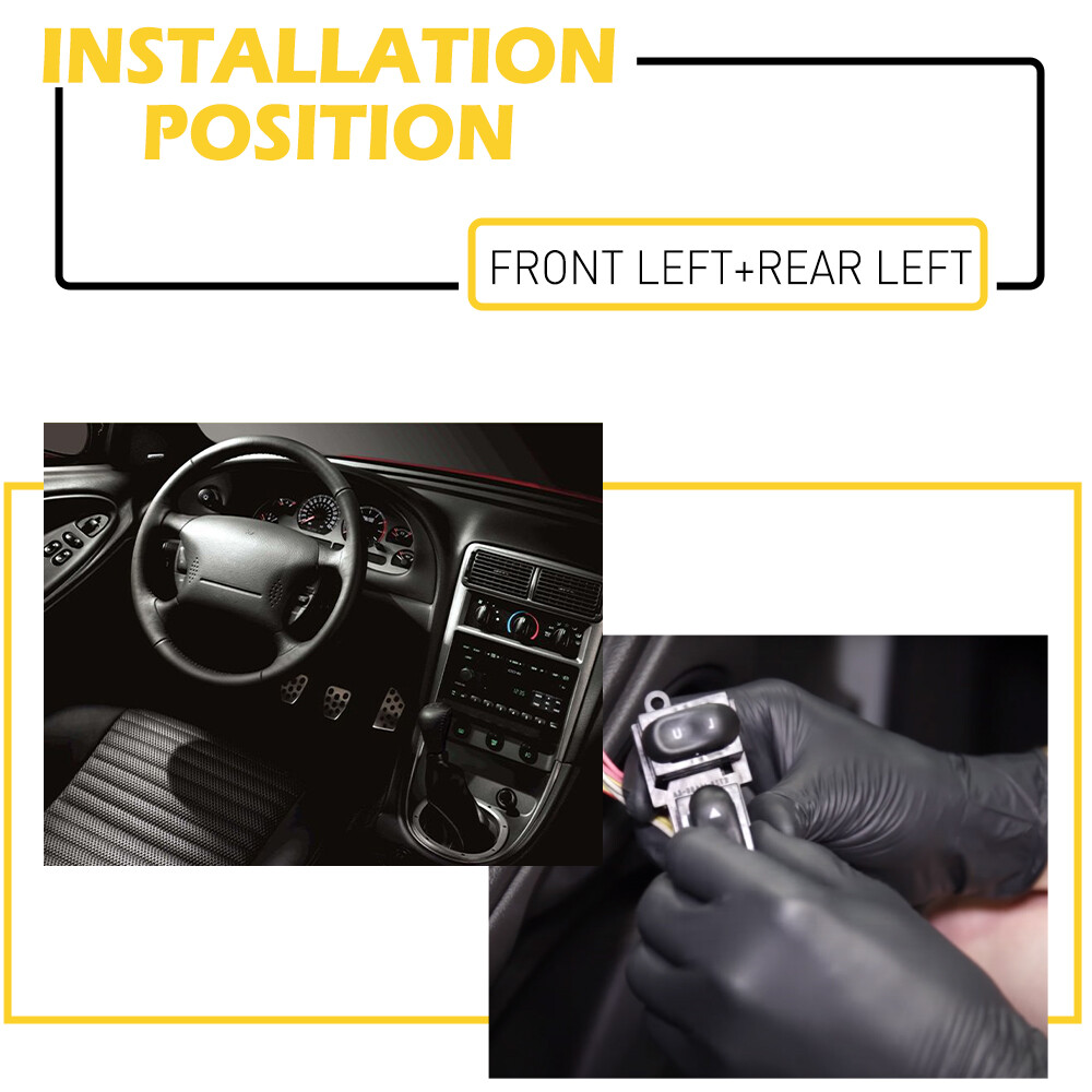 FOR 94-04 MUSTANG PASSENGER or DRIVER SIDE MASTER POWER WINDOW CONTROL SWITCH