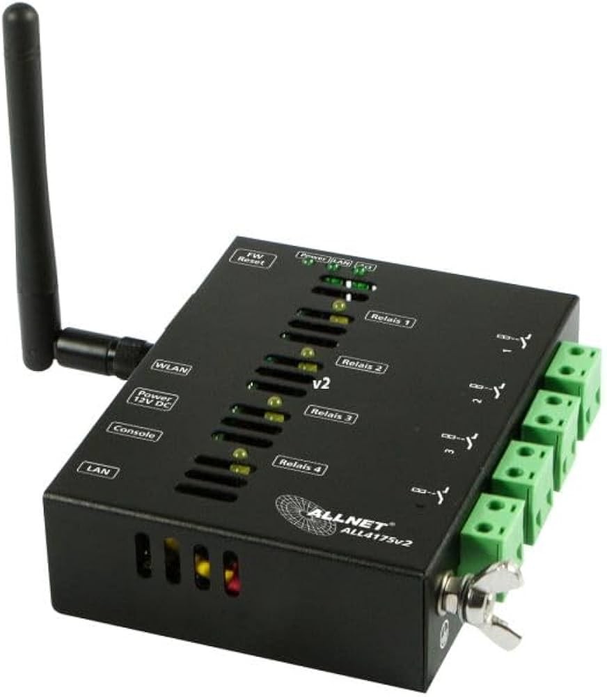 Allnet MSR IO control panel ALL4175v2 network switchgear 4-way relay 230 V