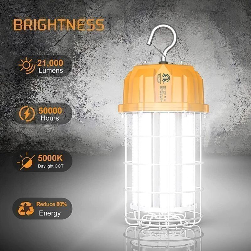 150W LED Temporary Work Light Light Construction Hanging Lamp 5000K Bright Light