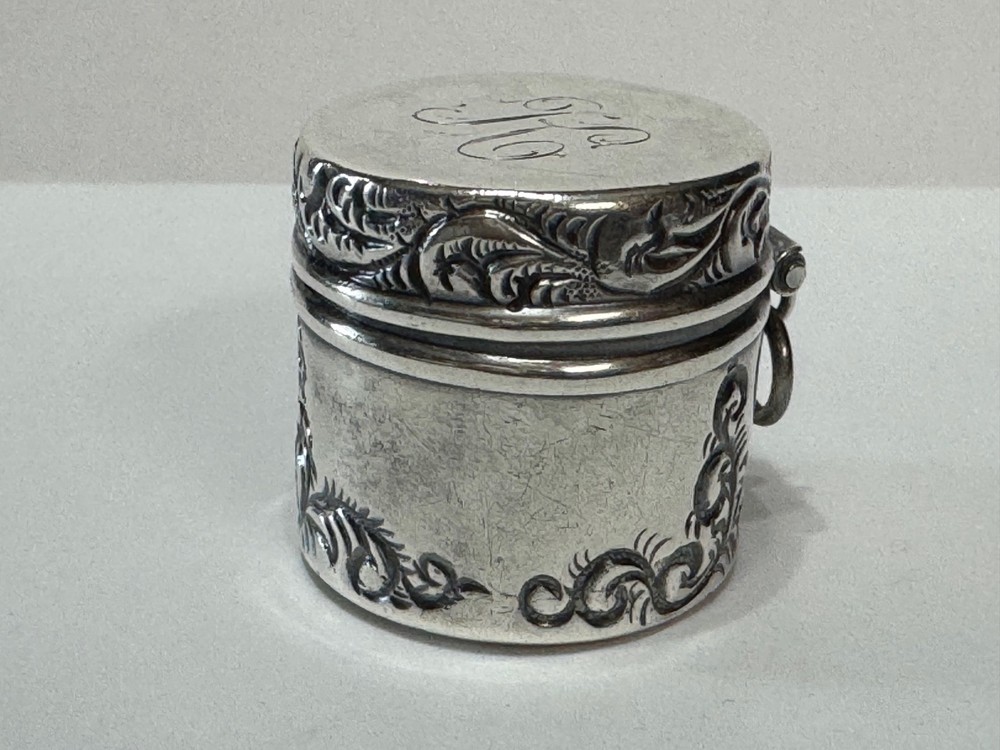 Antique Sterling Silver La Pierre Thimble Holder for Chatelaine circa 1900