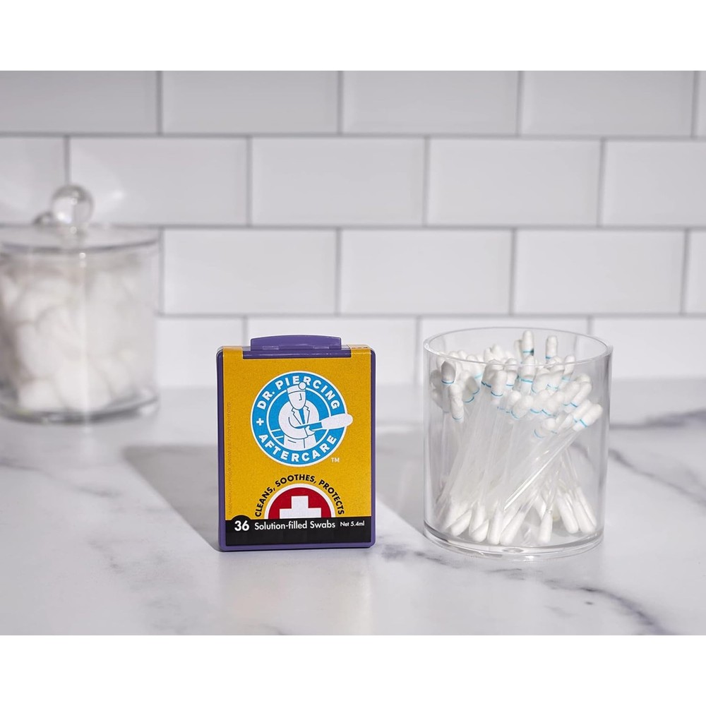 Swabs - Liquid-Filled Saline Solution for Bump Care and Daily Cleansing - Eas...
