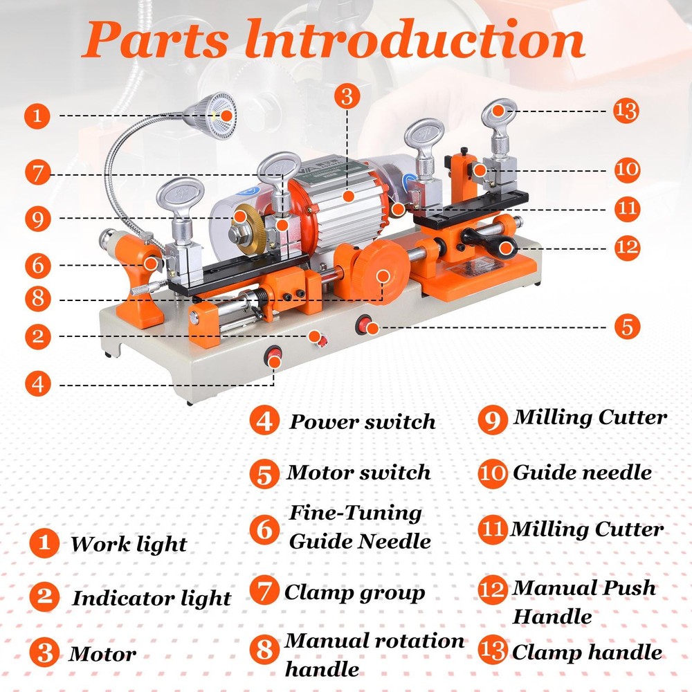 Horizontal Cutter Cutting Machine Automatic Manual Milling for Hardware Stores