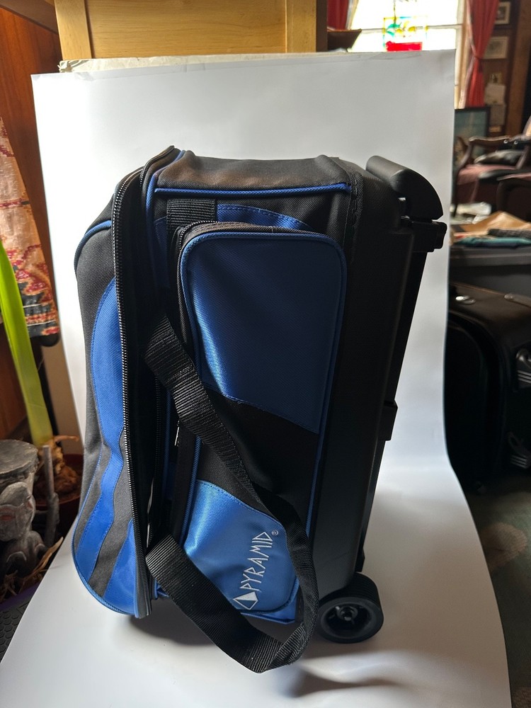 Pyramid Prime Double Roller 2 Ball Bowling Roller, Black/Royal Blue