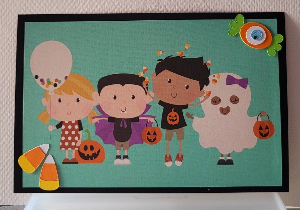 Halloween Mat 3. Scrapbook, Card making Paper Piecing