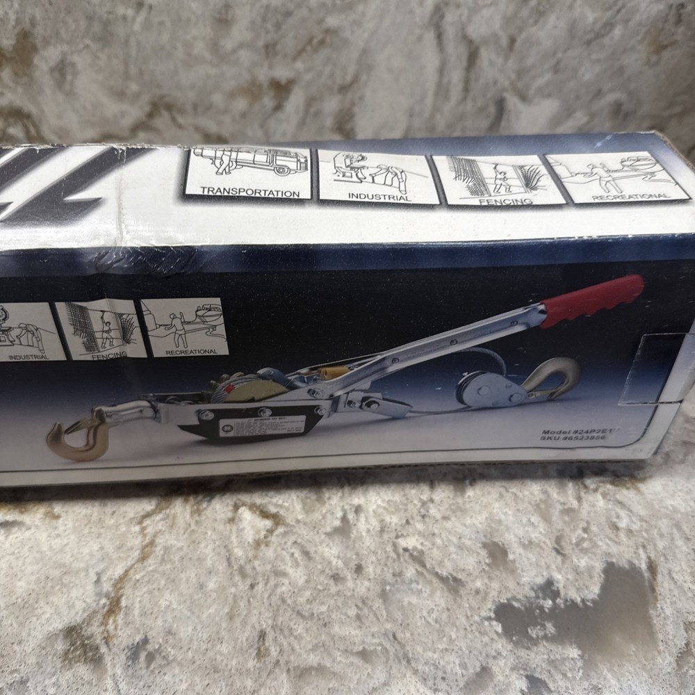 Cable Power Pull 2 Ton 4000 Lbs Cable Puller 24P2E1T in Original Box! New
