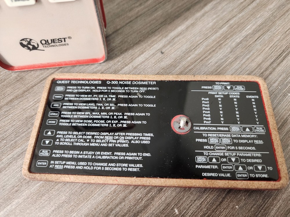 Quest Technologies Q-300 Permissible Noise Dosimeter