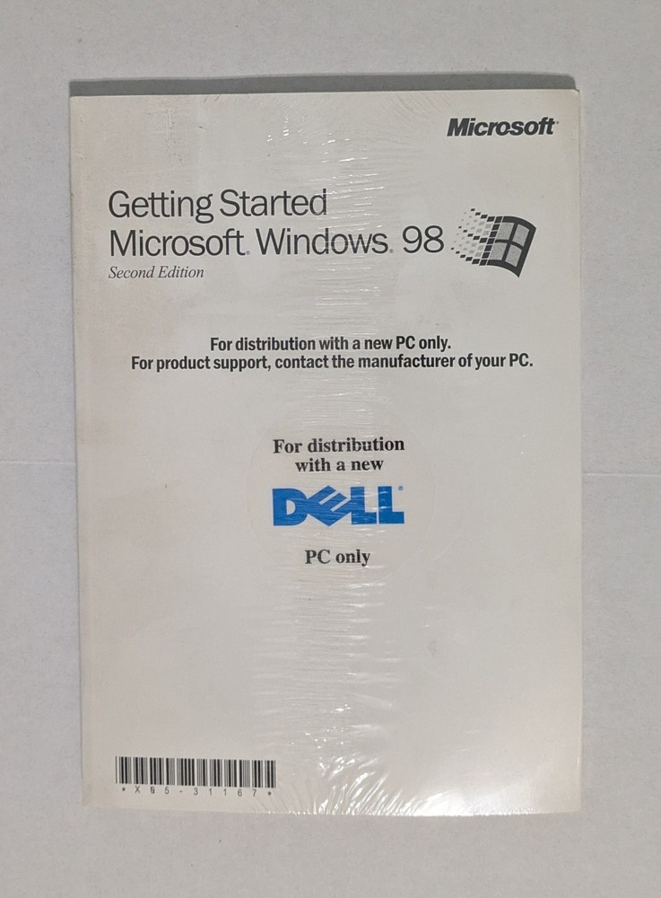 Microsoft Windows 98 Second Edition Manual, Floppy Disk & CD for Dell PC