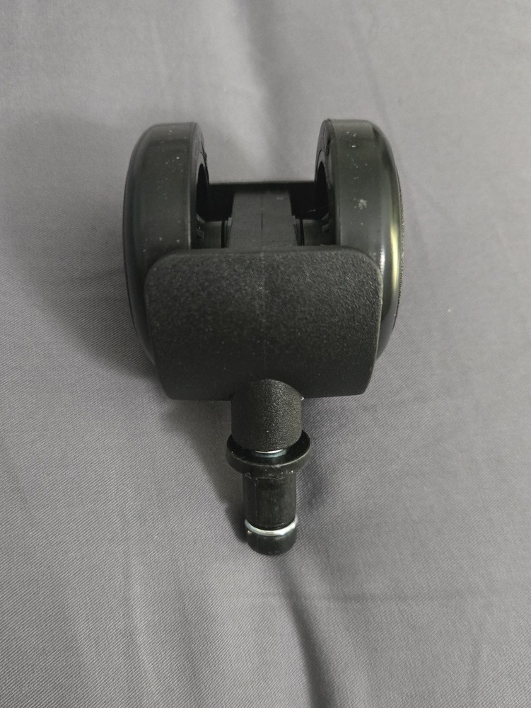 Set of 5 Black Plastic Modern Matte Wheels Solid Style