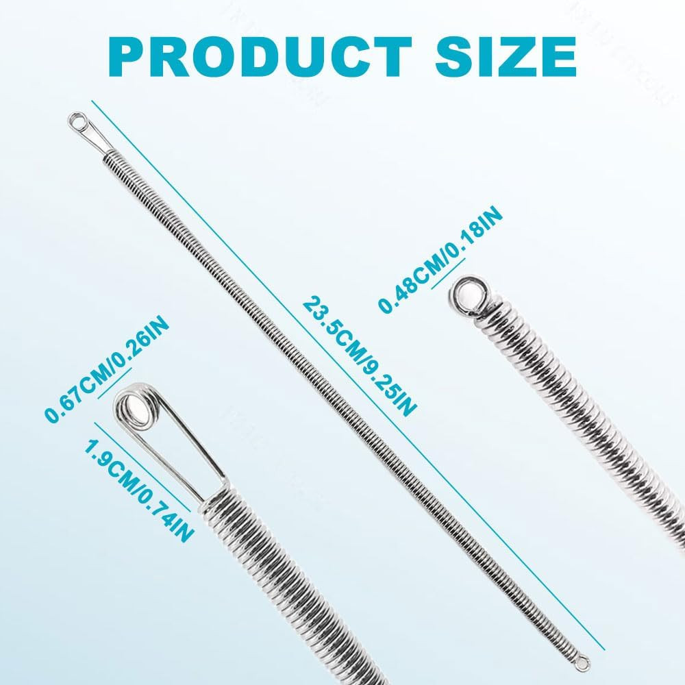 2 PCS Spring Drawstring Needle Threader,Diy Rope Threader Clip,Drawstrings Repla