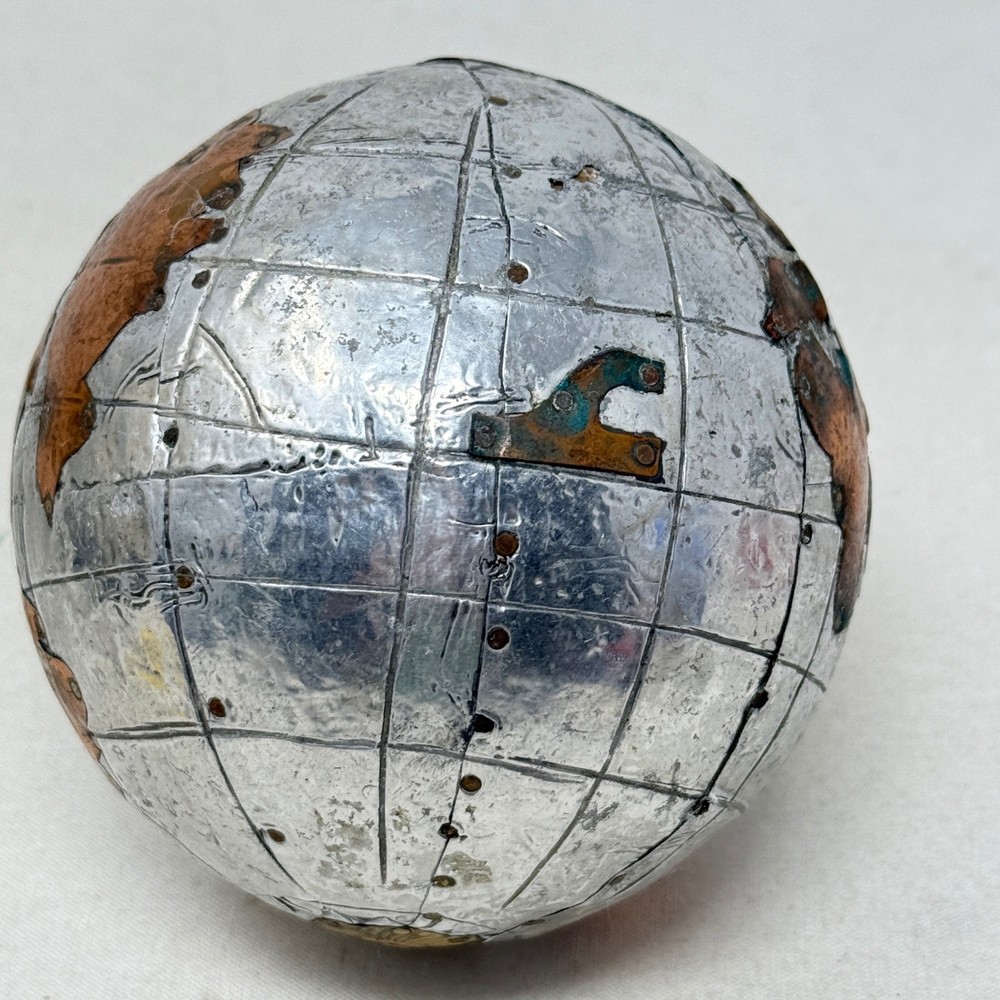 Unique Metal Globe World Map Sphere Desk Decor Or Tabletop Accent
