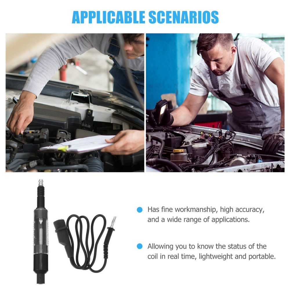 1 Set Practical Coil-on Tester Spark Circuit Tester Ignition System Detector
