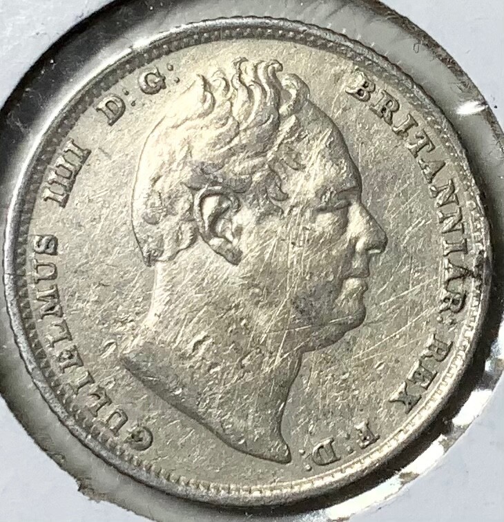 1834 Great Britain 6 Pence