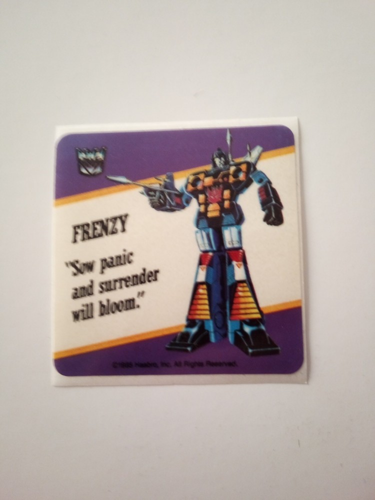 Transformers Frenzy motto sticker