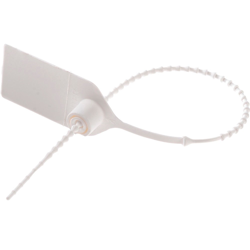 Adjustable Extinguisher Tamper Seal 9"L White 100/Pack