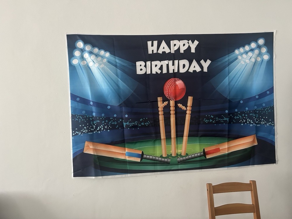 Birthday Banner (cricket Theme)