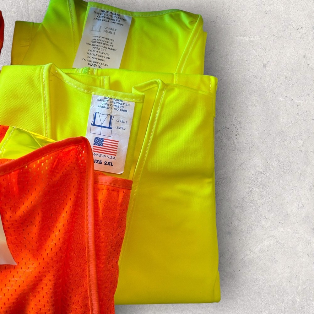 Lot of 5 Construction Vests