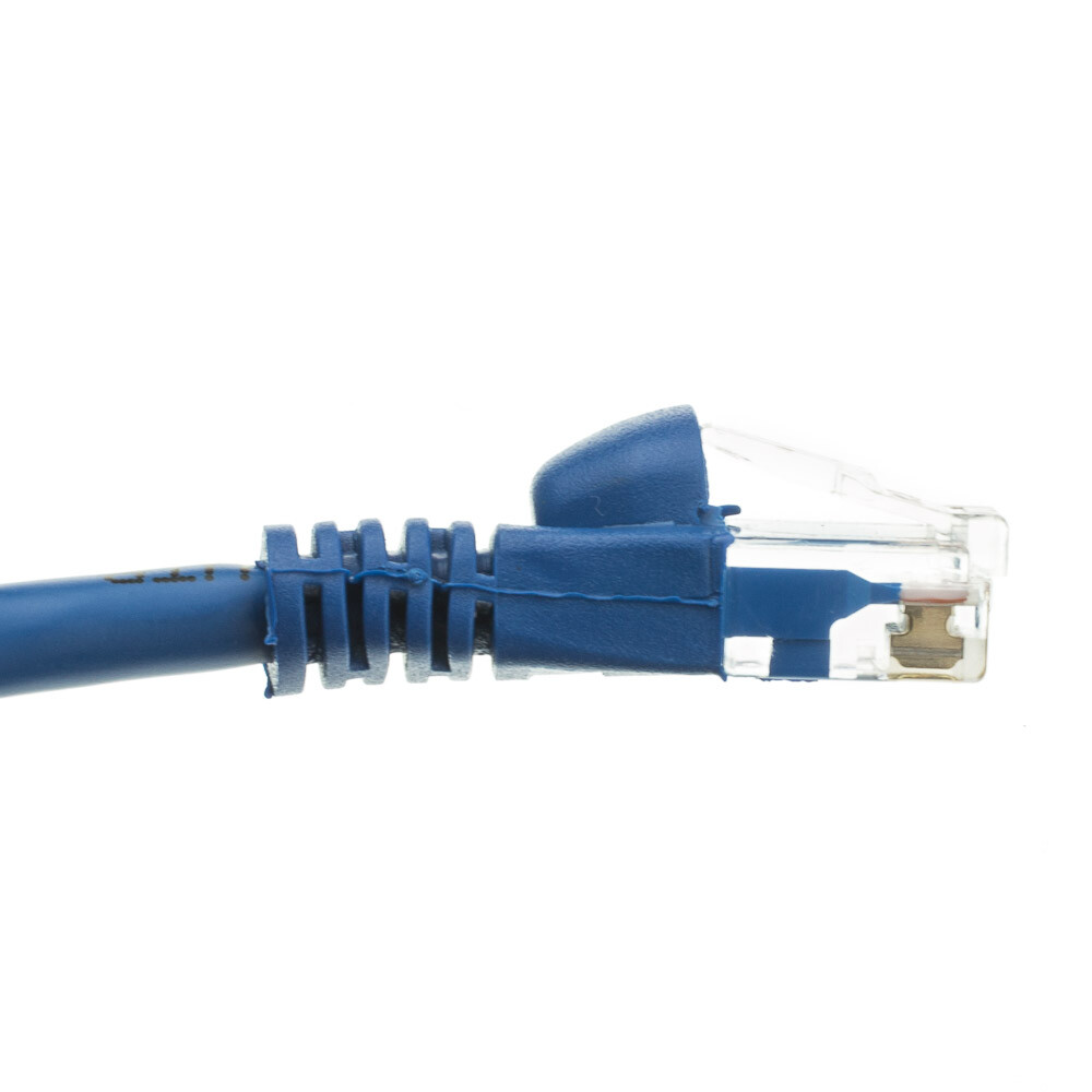 Pack of 5 Cables Snagless 75 Foot Cat5e Blue Network Ethernet Patch Cable