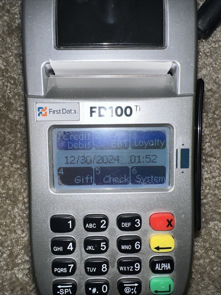 First Data FD100 TI Credit Card Terminal