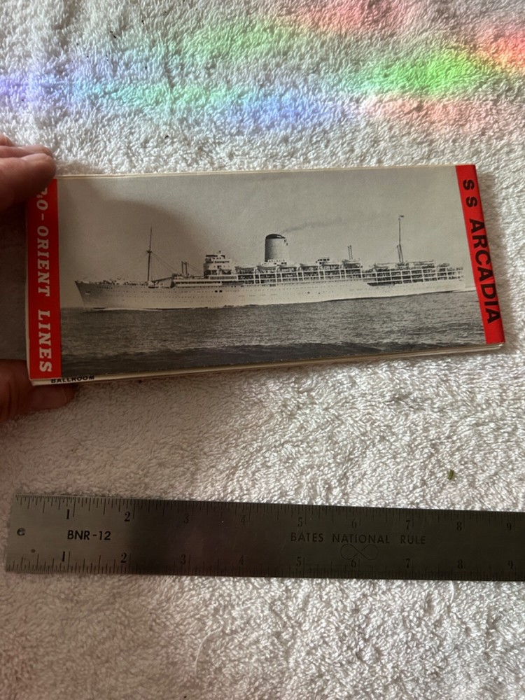 1964 Orient Lines SS Deck Plan Ocean Liner